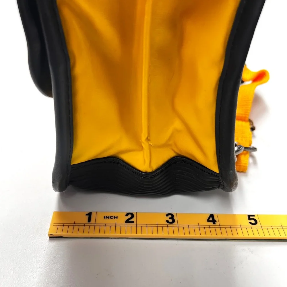 1988 Vintage Snoopy Sally‎ Peanuts Backpack Briefcase Yellow Nylon Kids Japan
